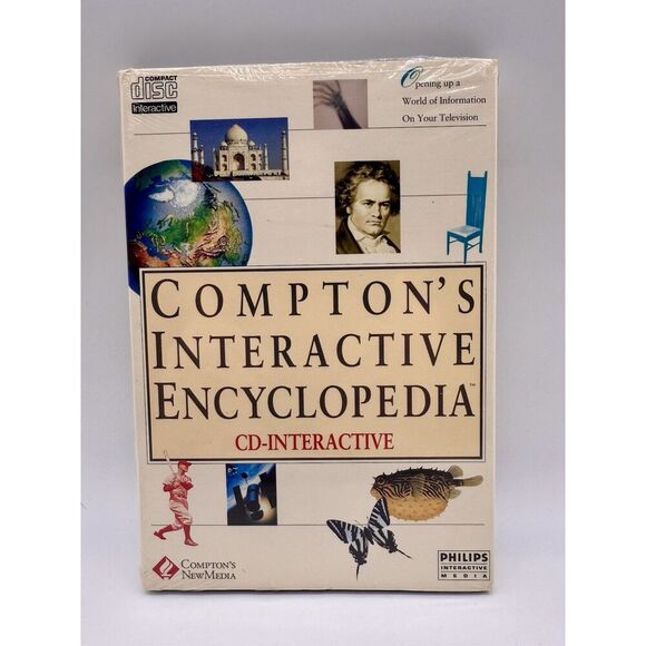Compton's Interactive Encyclopedia Phillips CD-i Long‎ Box - Picture 1 of 4